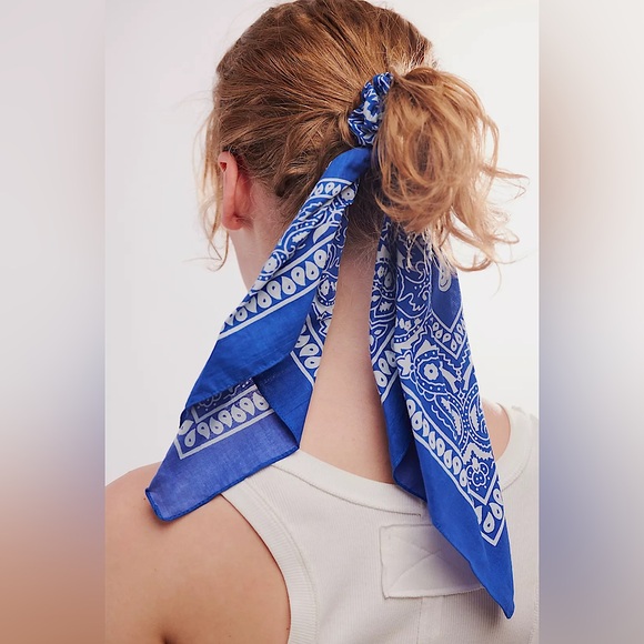 NEW Free People Simply Printed Pony Scarf - Picture 9 of 12